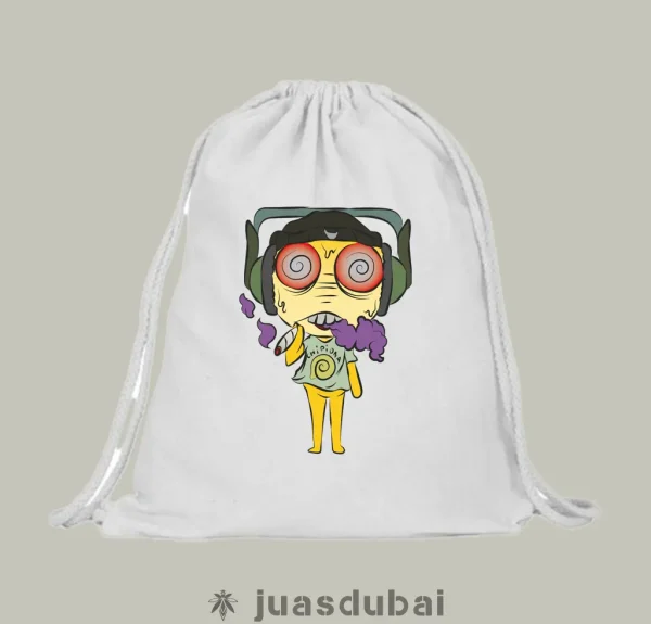 Mochila de amarillo