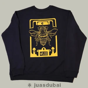 Sudadera Abeja Azul oscura atrás