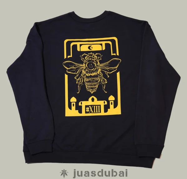 Sudadera Abeja Azul oscura atrás