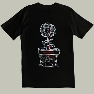 Camiseta Maceta negra atrás