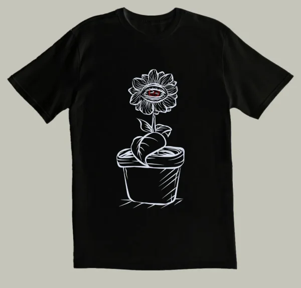 Camiseta Maceta negra