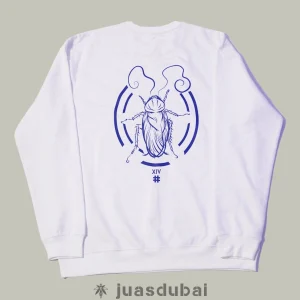 Sudadera Cucaracha blanca atrás