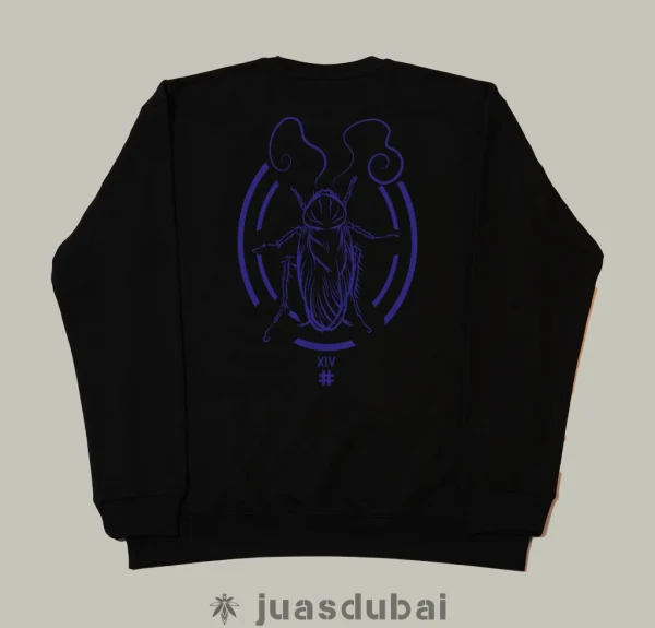 Sudadera Cucaracha negra atrás