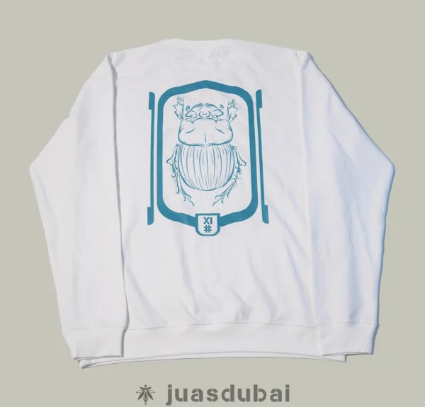 Sudadera Escarabajo blanco atrás