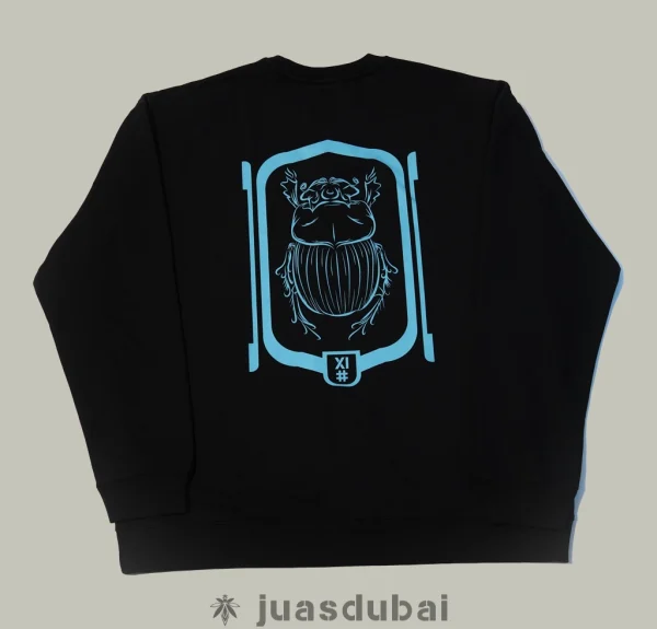 Sudadera Escarabajo negro atrás