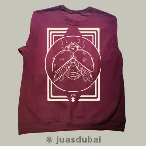 Sudadera Mariquita burdeos atrás