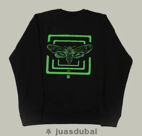 Sudadera Polilla Negra atrás