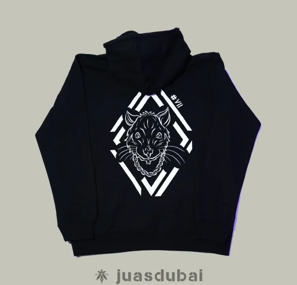 Sudadera Rata negra atrás