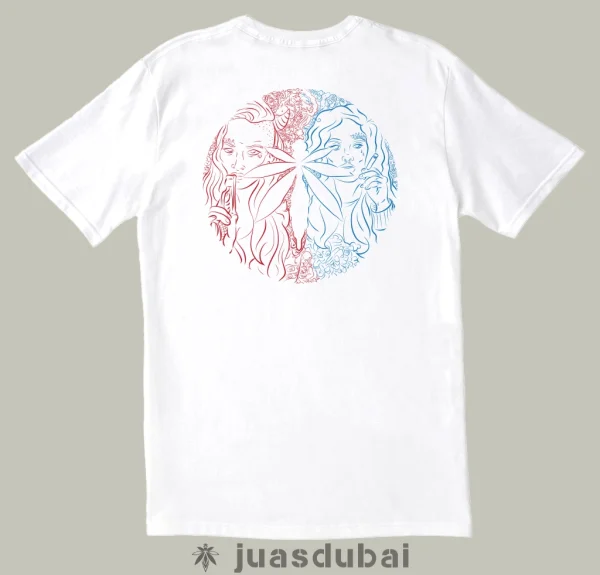 Camiseta bipolar blanca atrás