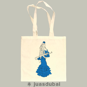 Bolsas de asas Flamenca Azul