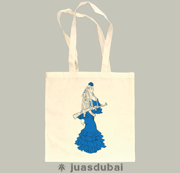 Bolsas de asas Flamenca Azul