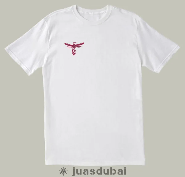 Camiseta jota de corazones blanca