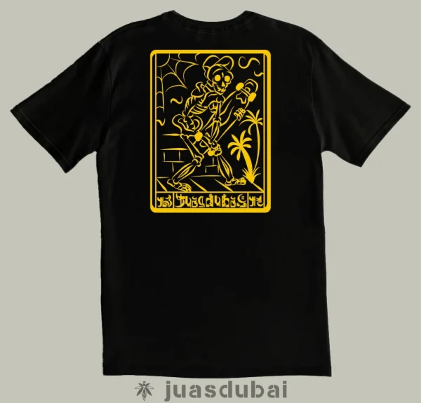 Camiseta negra Juasdubai atras