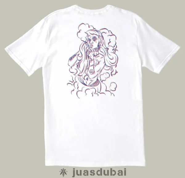 Camiseta genia Blanca atrás