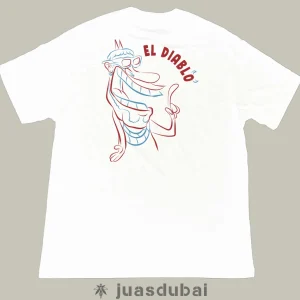 Camiseta el diablo blanca atrás