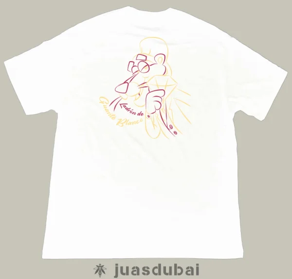 camiseta blanca ladrón de guante atrás