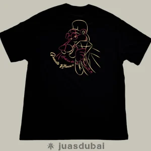 camiseta negra ladrón de guante atrás