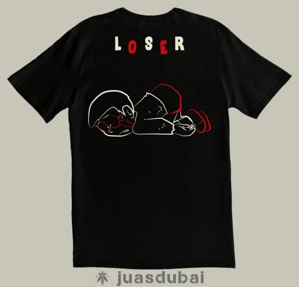 Camiseta negra Loser atrás