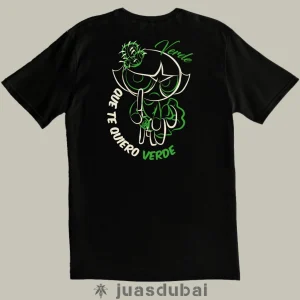 Camiseta negra Verde que te quiero verde atrás