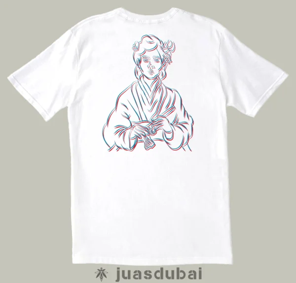 Camiseta heisha blanca atrás