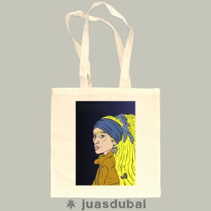 Bolsa de asa la joven de la perla