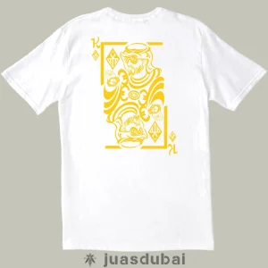 Camiseta Rey de diamantes blanca atrás