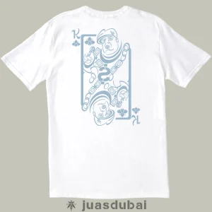 Camiseta Rey de Trebol Blanca atrás