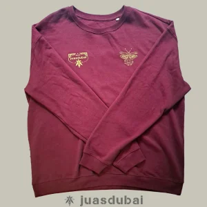 Sudadera luciérnaga burdeos