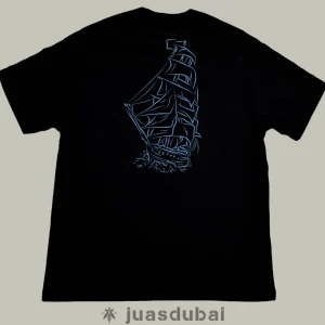 Camiseta velero mercantil negra atrás